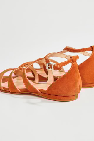 Sandales en nubuck Alan - Marron