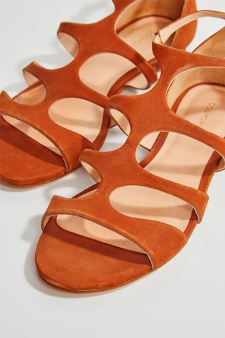 Sandales en nubuck Alan - Marron