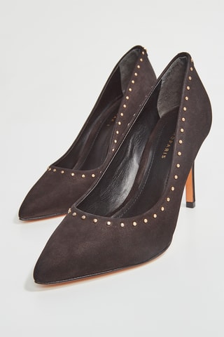 Sapatos de salto em nobuck Azo - Preto