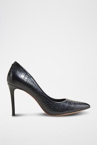 Sapatos de salto em couro Azoa - Preto