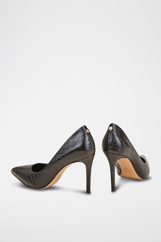 Sapatos de salto em couro Azoa - Preto