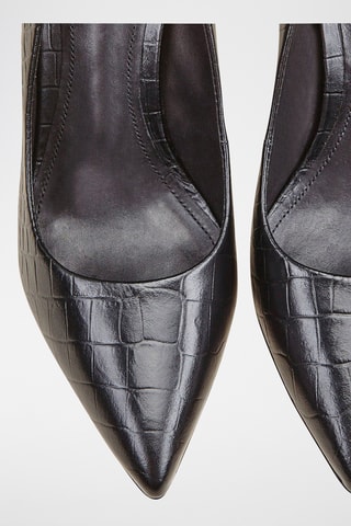 Sapatos de salto em couro Azoa - Preto