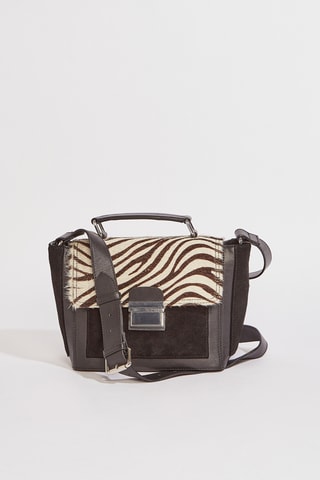 Mala em couro Maggy - Preto