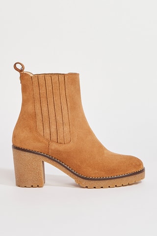 Botins em nobuck Bena - Camel