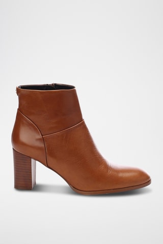 Botins em couro Carella - Castanho