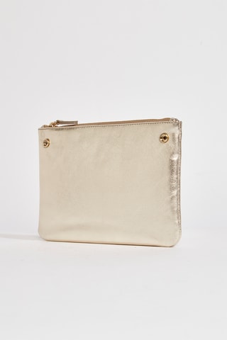 Pochete de couro Memuno - Dourado