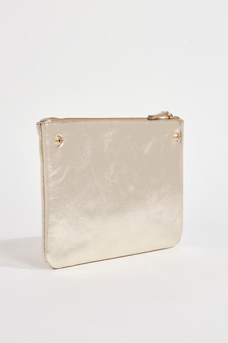 Pochete de couro Memuno - Dourado