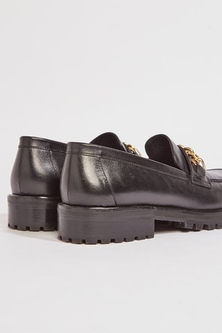 Mocassins em couro Emeli - Preto