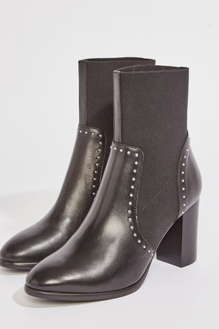 Botins em couro Emikita - Preto