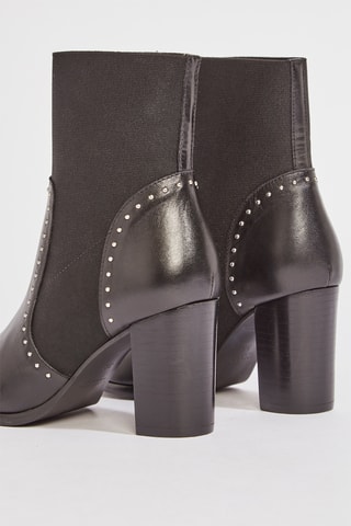 Botins em couro Emikita - Preto