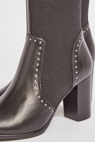 Botins em couro Emikita - Preto