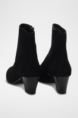 Bottines en cuir de chèvre Fanno - Noir