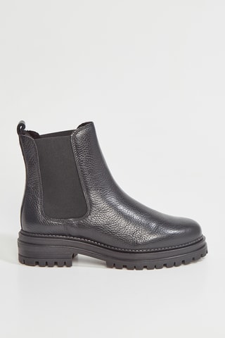 Botins Chelsea em couro Feliciba - Preto