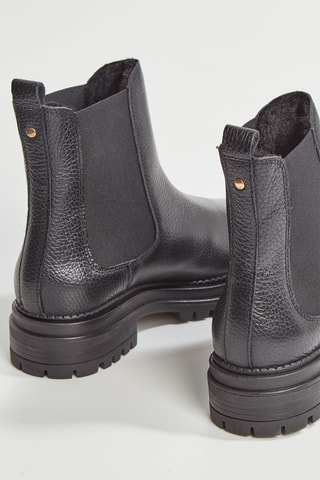 Botins Chelsea em couro Feliciba - Preto