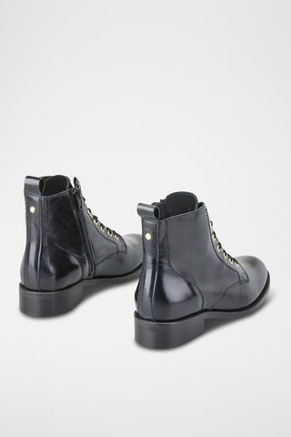 Botins em couro Fibi - Preto
