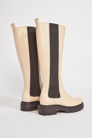 Botas em couro Florianea - Creme