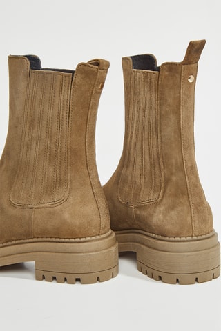 Botins em nobuck Freja - Caqui