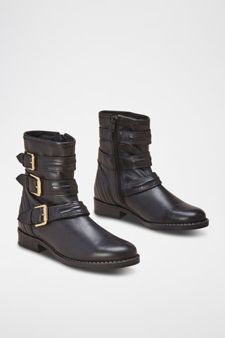 Botins em couro Futille - Preto