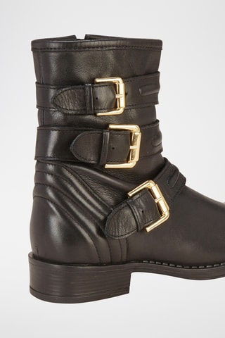 Botins em couro Futille - Preto