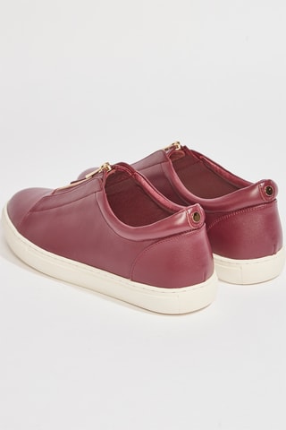 Sapatilhas de couro Habou - Bordô