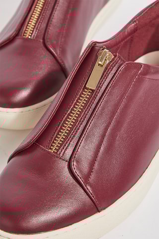 Sapatilhas de couro Habou - Bordô