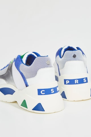 Sapatilhas com plataforma de couro Harena - Branco