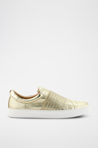 Slip-on em couro Heo - Dourado