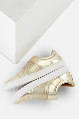 Slip-on em couro Heo - Dourado