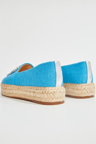 Alpargatas com plataforma Hijoa - Turquesa