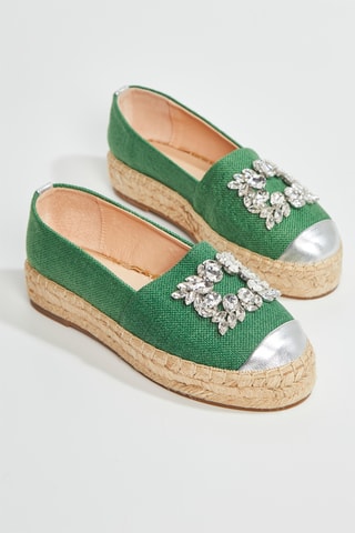 Alpargatas com plataforma Hijoa - Verde