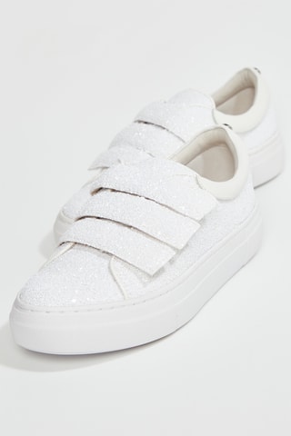 Sapatilhas em couro Hilana - Branco