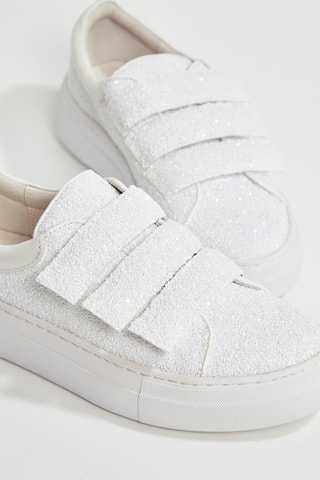 Sapatilhas em couro Hilana - Branco