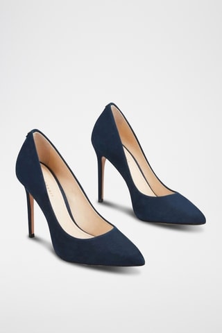 Sapatos de salto em couro Jissia2 - Azul-marinho