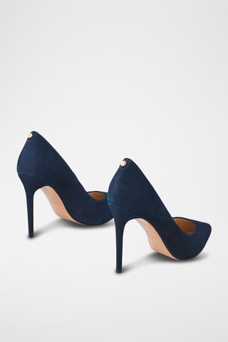 Sapatos de salto em couro Jissia2 - Azul-marinho