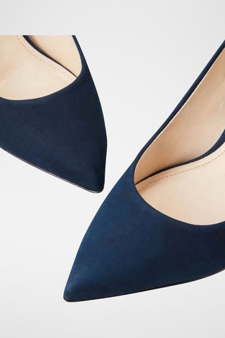 Sapatos de salto em couro Jissia2 - Azul-marinho