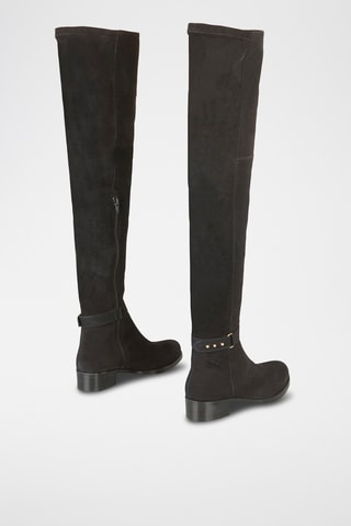 Botas acima do joelho Kayline - Preto