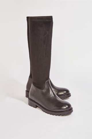 Botins em couro Kerina - Preto