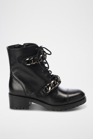 Botins em couro Kori - Preto