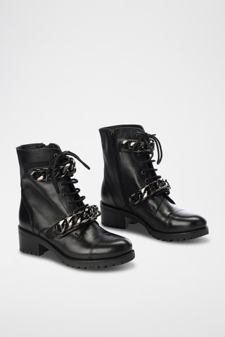 Botins em couro Kori - Preto