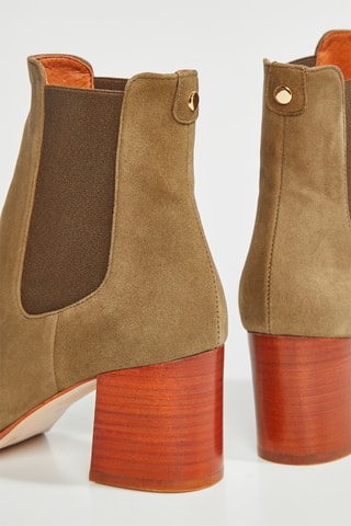 Botins Chelsea em nobuck Lanae - Caqui