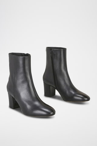 Botins em couro Lexis - Preto