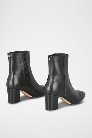 Botins em couro Lexis - Preto