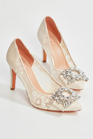 Sapatos de salto em couro Manifika - Dourado