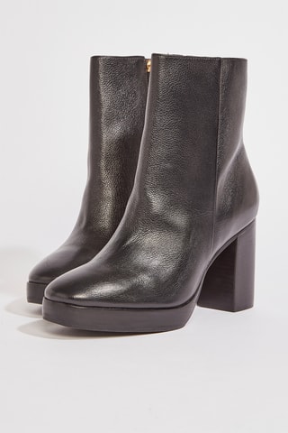 Botins em couro Randi - Preto