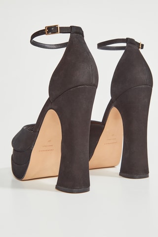 Sandálias de salto em nobuck Ravena - Preto