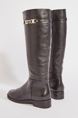 Botas em couro Reanelle - Preto