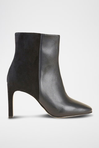 Botins em couro Reena - Preto