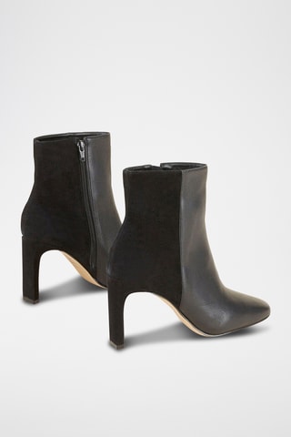 Botins em couro Reena - Preto