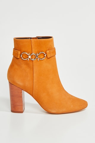 Botins em nobuck Reina - Camel