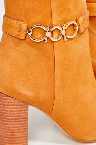 Botins em nobuck Reina - Camel